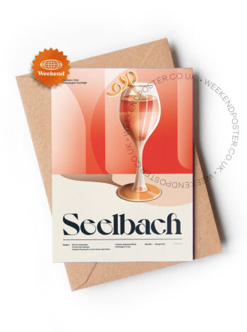 Mid-century retro Seelbach Cocktail greeting card