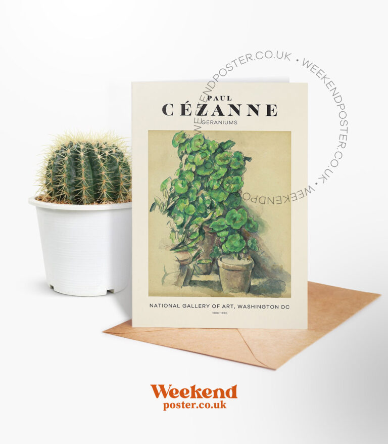 Paul Cézanne Geraniums greeting card