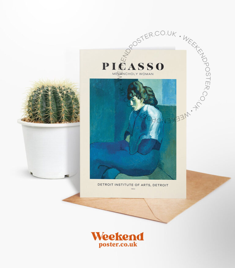 Pablo Picasso Melancholy Woman greeting card