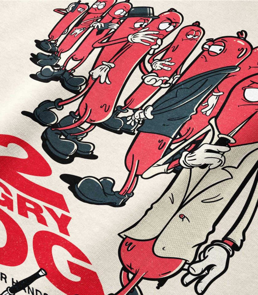 12 Angry Dog Heavyweight Organic Hoodie - Image 3