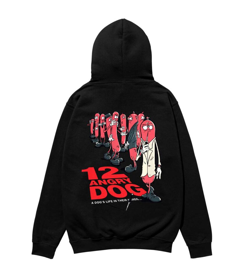 12 Angry Dog Heavyweight Organic Hoodie - Image 4