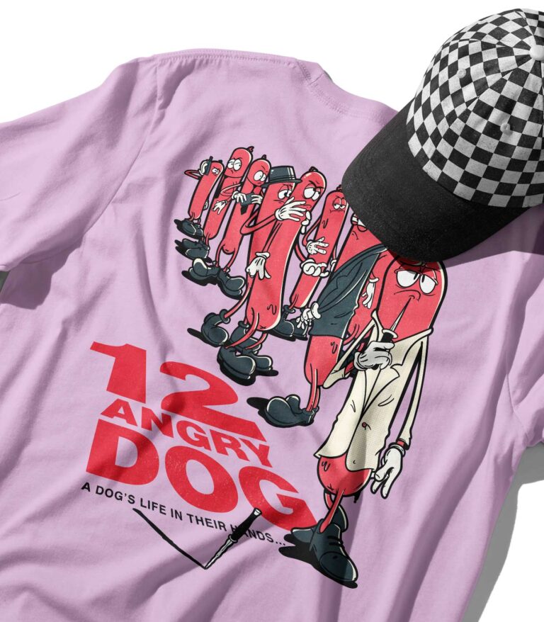 12 Angry Dog Organic Heavyweight T-Shirt