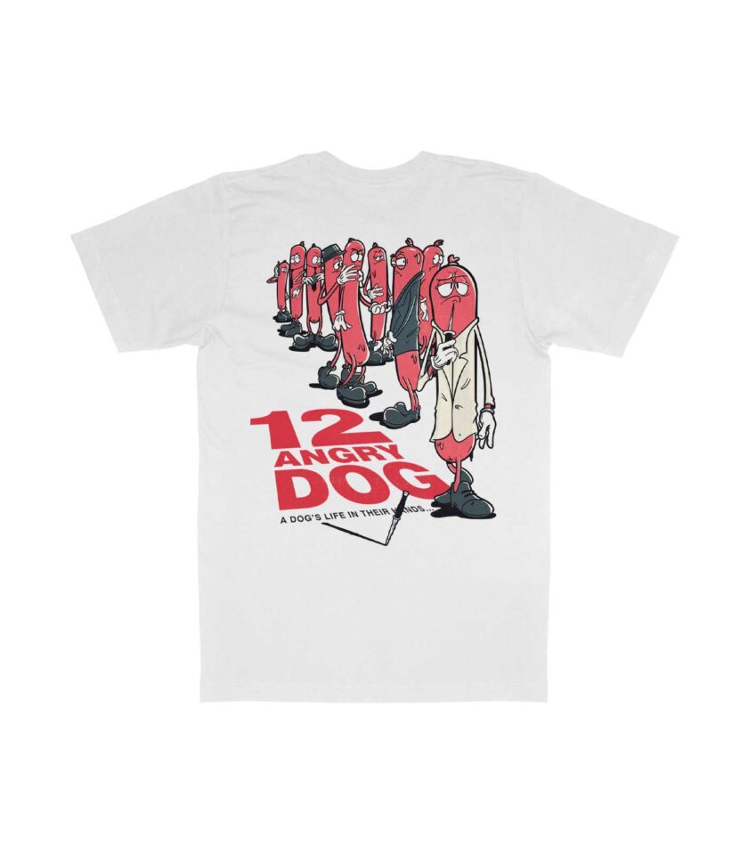 12 Angry Dog Organic Heavyweight T-Shirt - Image 4