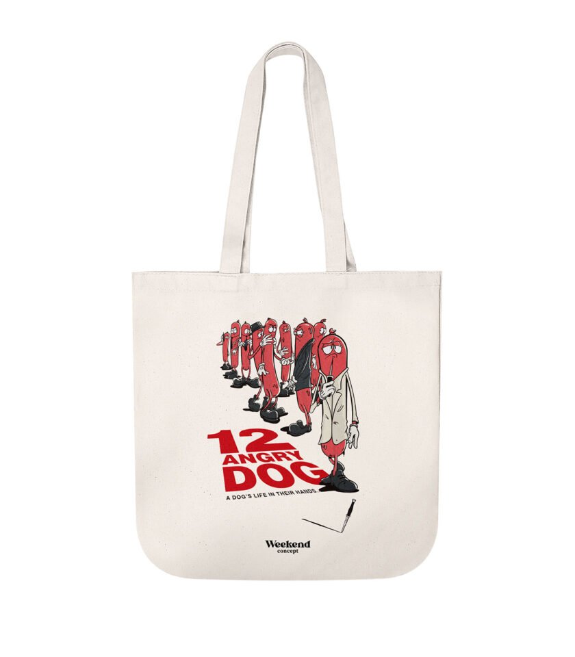 12 Angry Dog Organic Spring Tote Bag