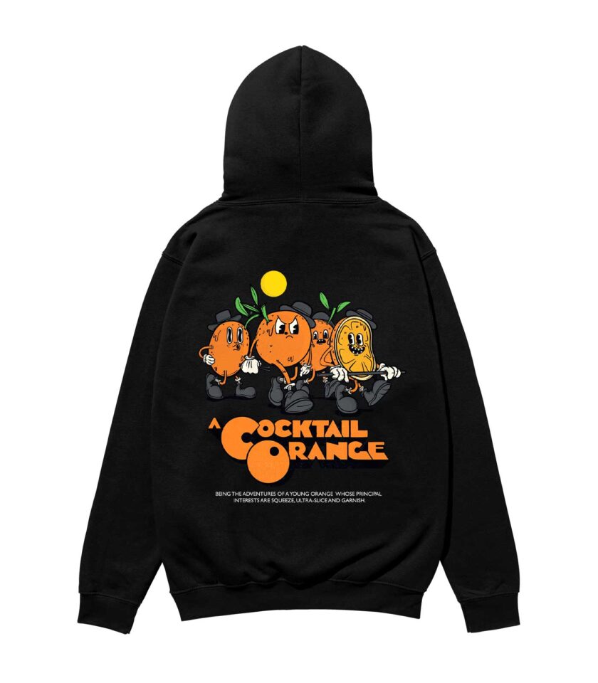 A Cocktail Orange Heavyweight Organic Hoodie - Image 4