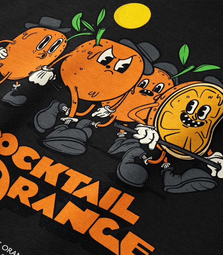 A Cocktail Orange Heavyweight Organic Sweatshirt Sand