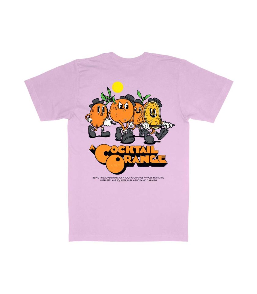 A Cocktail Orange Organic Heavyweight T-Shirt - Image 7