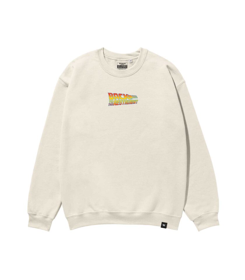 Back to the Restaurant Heavyweight Organic Sweatshirt Sand - Image 2