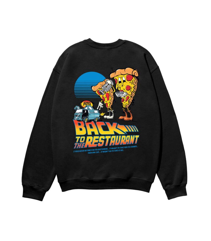 Back to the Restaurant Heavyweight Organic Sweatshirt Sand - Image 4