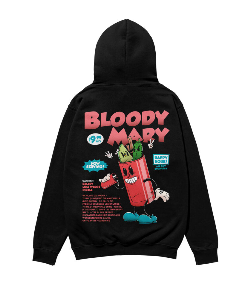 Bloody Mary Heavyweight Organic Hoodie - Image 4