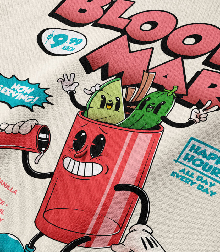 Bloody Mary Heavyweight Organic Hoodie - Image 3