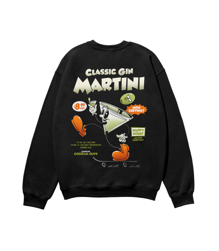 Classic Gin Martini Heavyweight Organic Sweatshirt