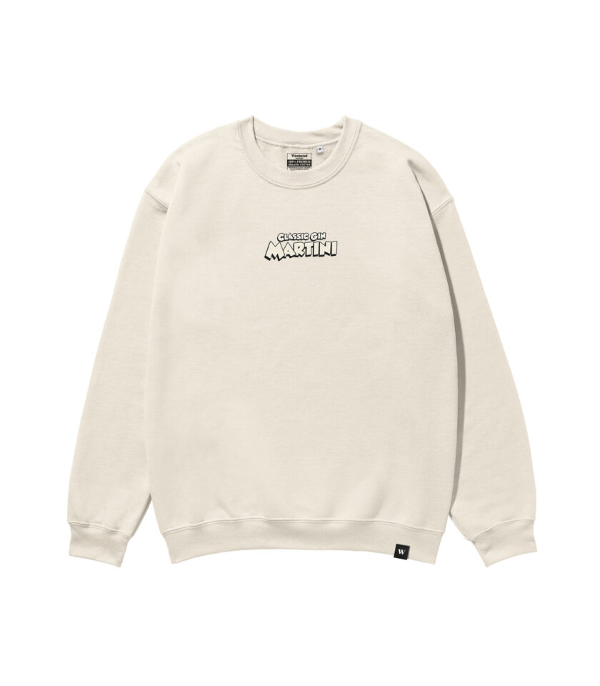Classic Gin Martini Heavyweight Organic Sweatshirt - Image 2