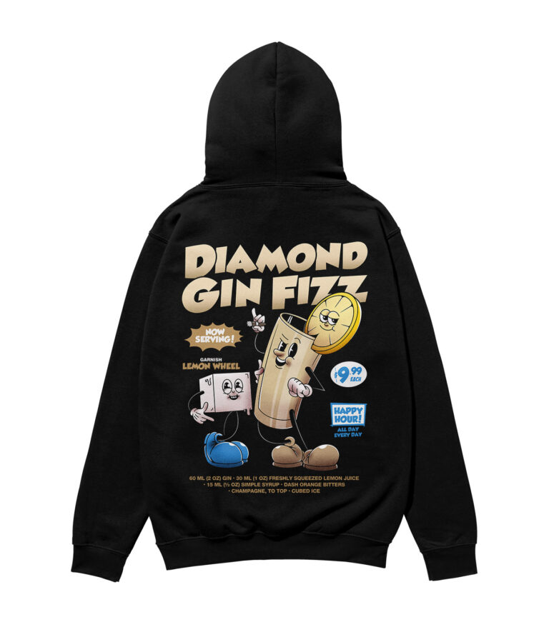 Diamond Gin Fizz Heavyweight Organic Hoodie