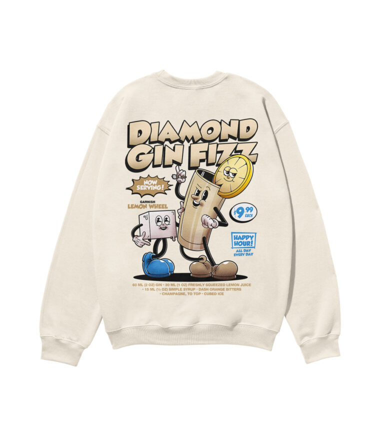 Diamond Gin Fizz Heavyweight Organic Sweatshirt