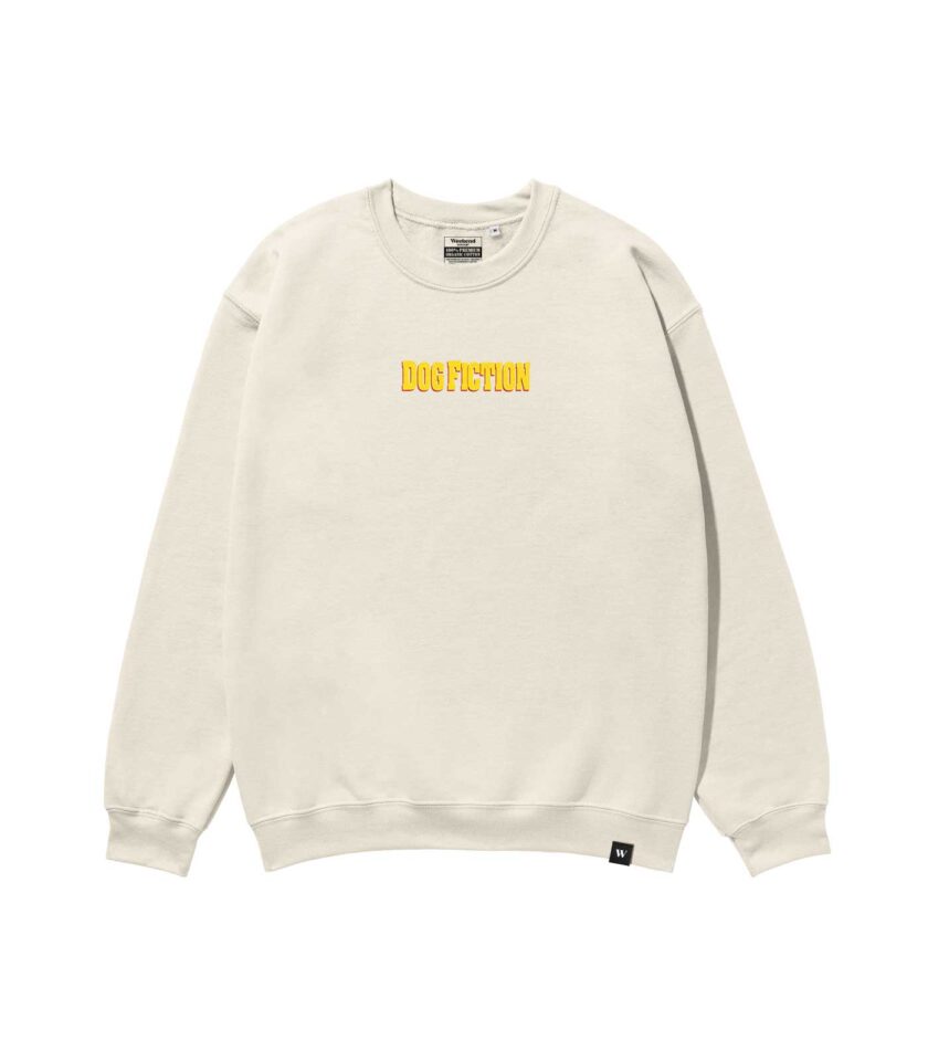 Dog Fiction Heavyweight Organic Sweatshirt Sand - Image 2