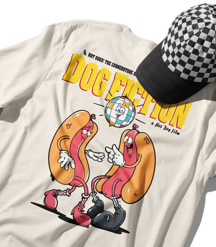 Dog Fiction Organic Heavyweight T-Shirt - Image 3