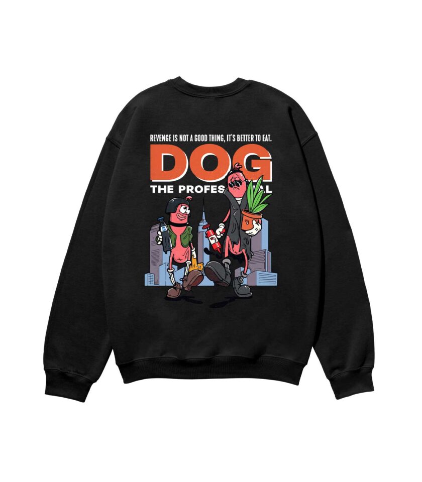 Dog The Professional Heavyweight Organic Sweatshirt Sand - Image 4