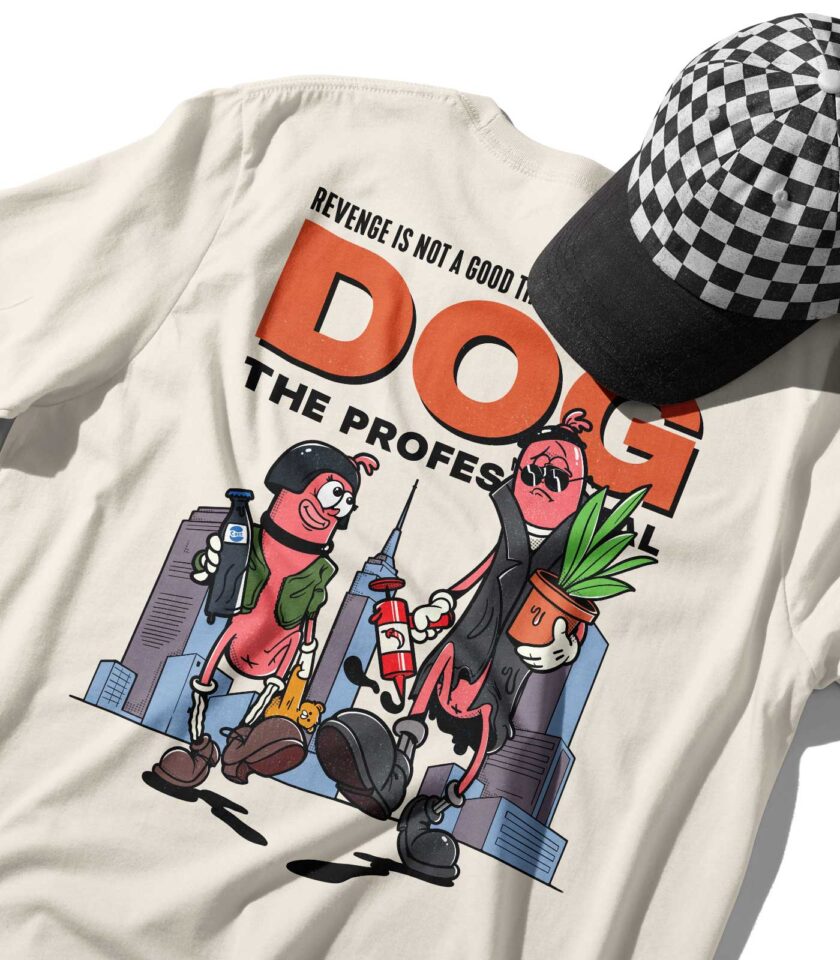 Dog The Professional Organic Heavyweight T-Shirt - Image 3