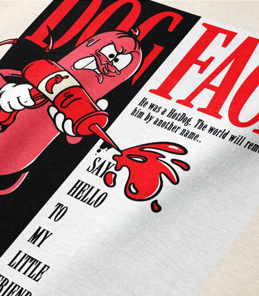 Dogface Heavyweight Organic Sweatshirt Sand - Image 3