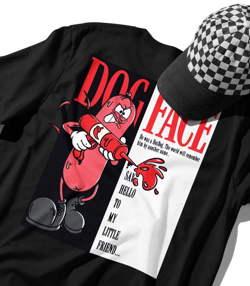 Dogface Organic Heavyweight T-Shirt - Image 12