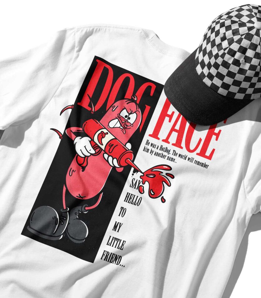 Dogface Organic Heavyweight T-Shirt - Image 6
