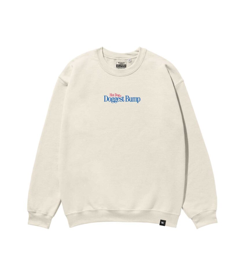 Doggest Bump Heavyweight Organic Sweatshirt Sand - Image 2