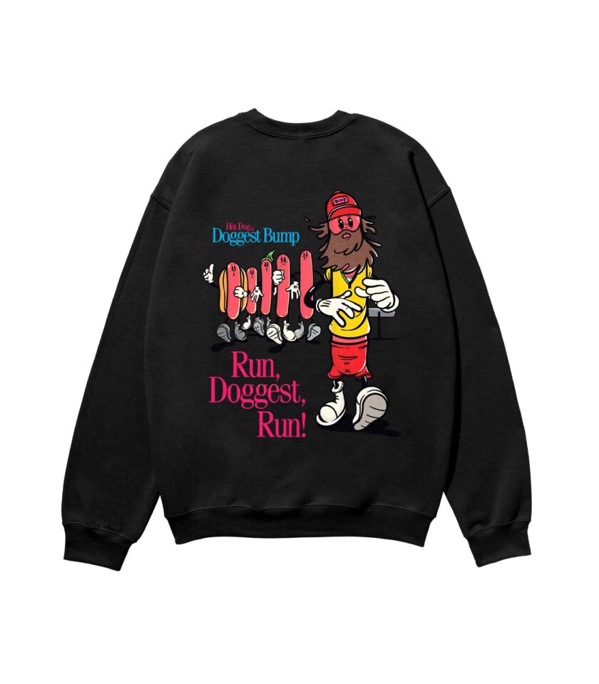 Doggest Bump Heavyweight Organic Sweatshirt Sand - Image 4