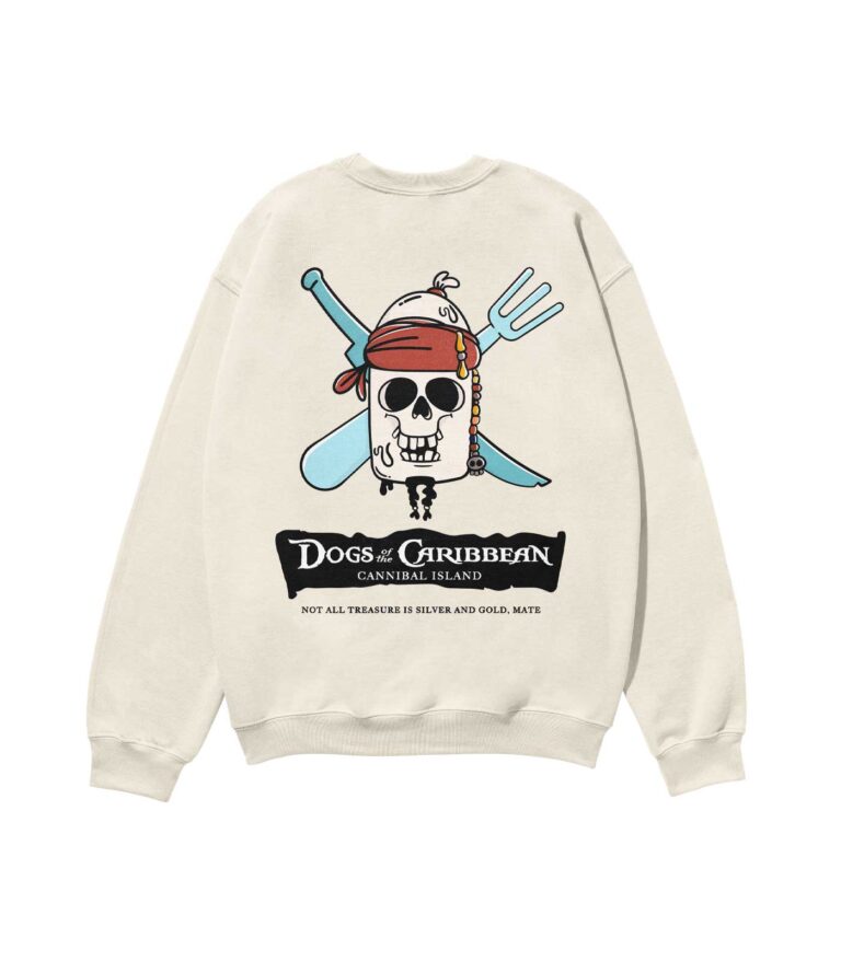 Dogs of the Caribbean Heavyweight Organic Sweatshirt Sand