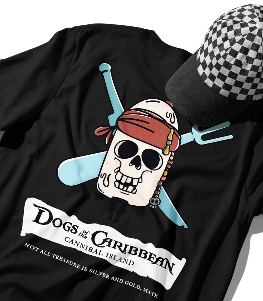 Dogs of the Caribbean Organic Heavyweight T-Shirt - Image 12