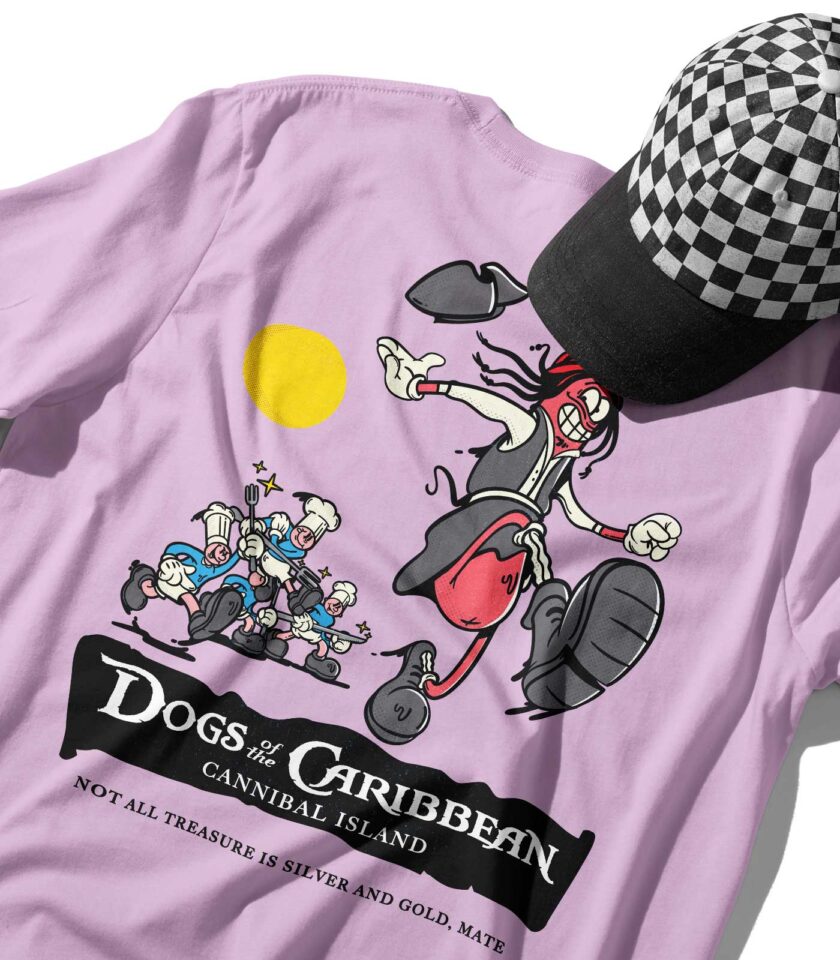 Dogs of the Caribbean Organic Heavyweight T-Shirt - Image 9