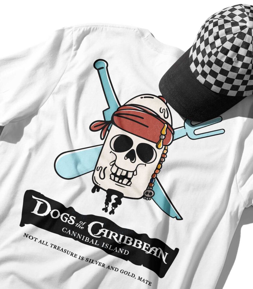 Dogs of the Caribbean Organic Heavyweight T-Shirt - Image 6