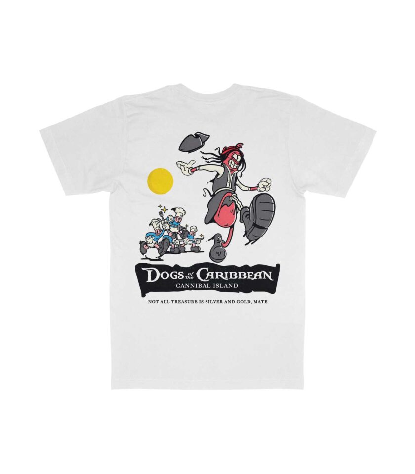 Dogs of the Caribbean Organic Heavyweight T-Shirt - Image 4