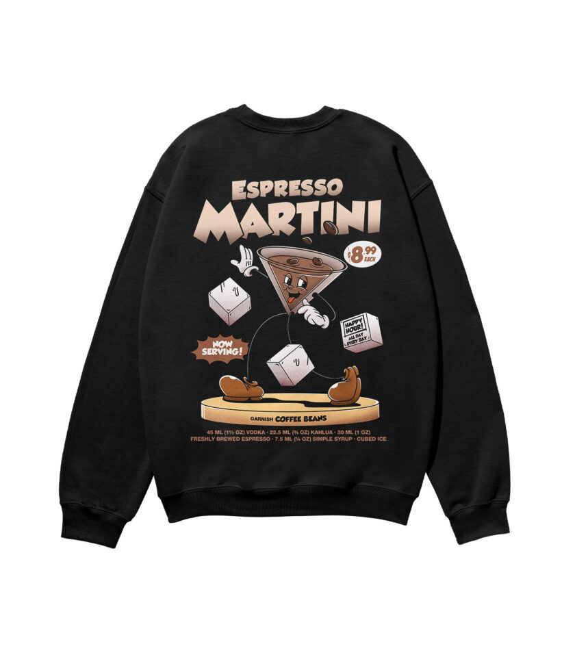 Espresso Martini Heavyweight Organic Sweatshirt - Image 4