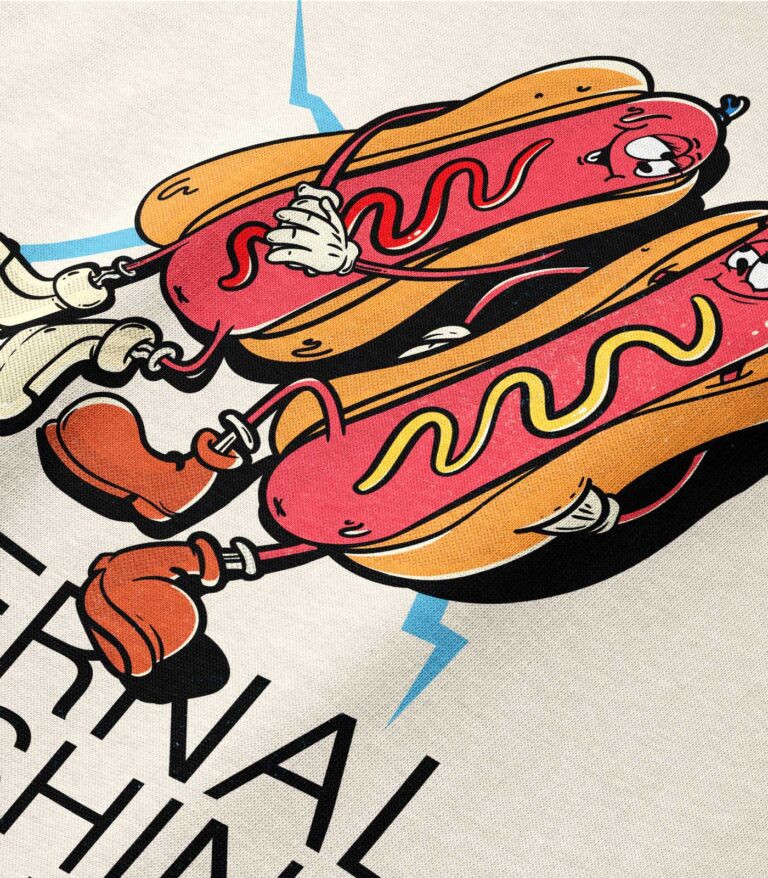 Eternal Sunshine of the Delicious Dog Heavyweight Organic Sweatshirt Sand