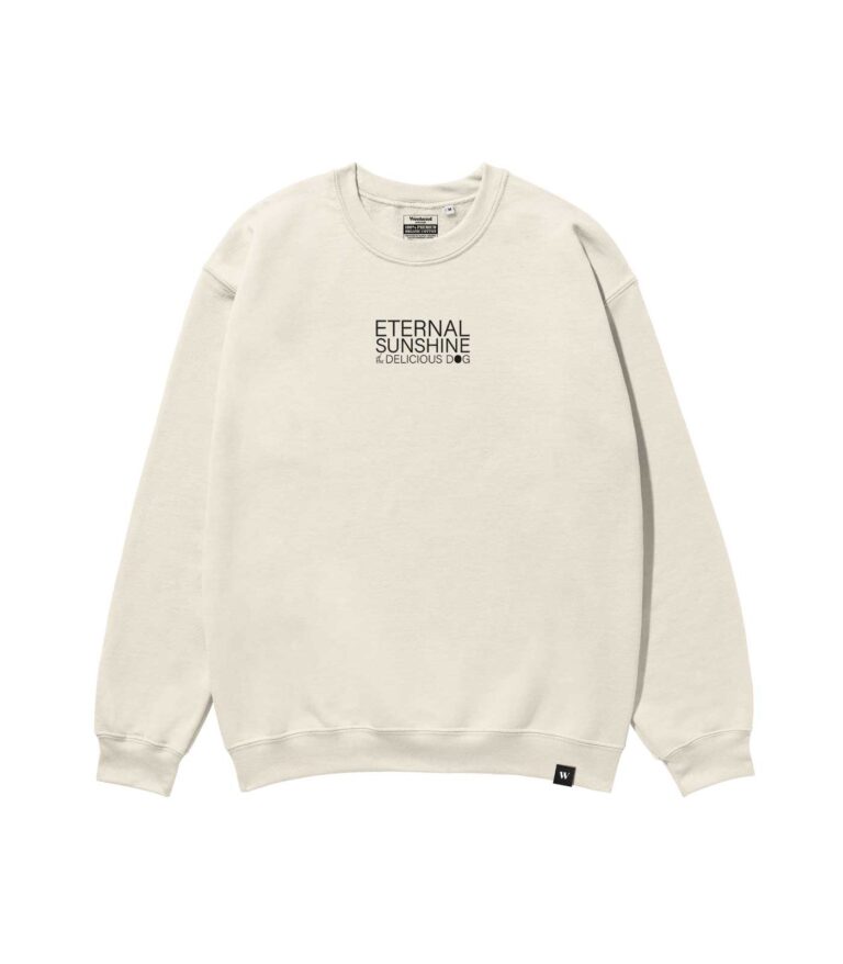 Eternal Sunshine of the Delicious Dog Heavyweight Organic Sweatshirt Sand