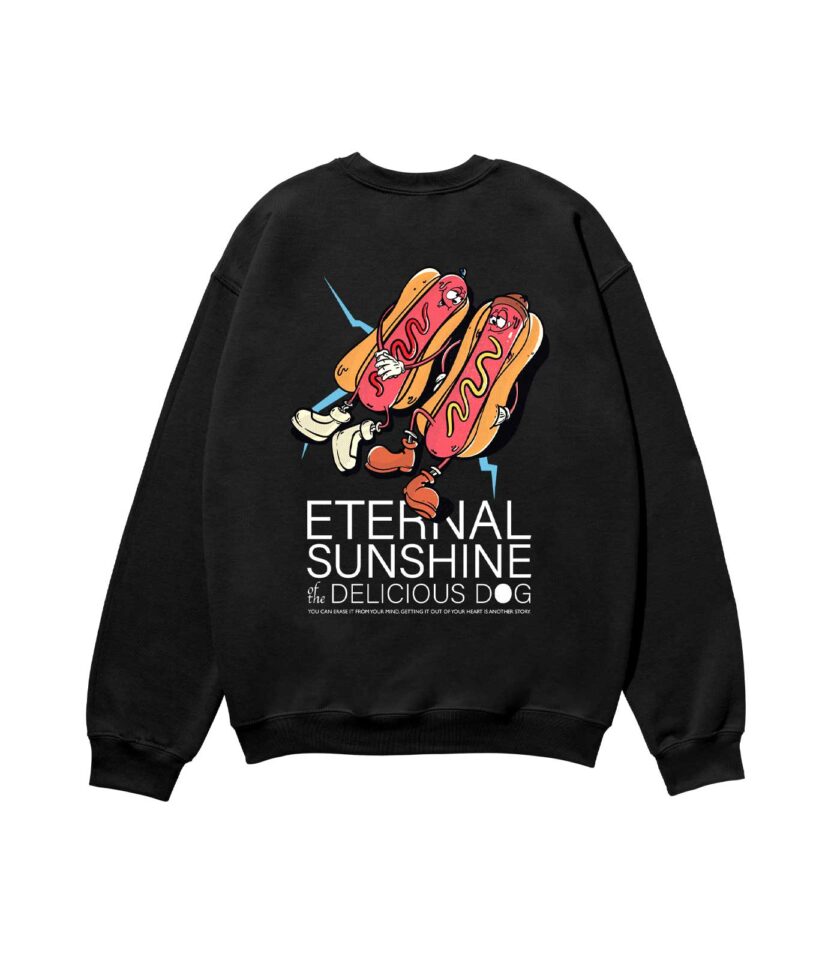 Eternal Sunshine of the Delicious Dog Heavyweight Organic Sweatshirt Sand - Image 4