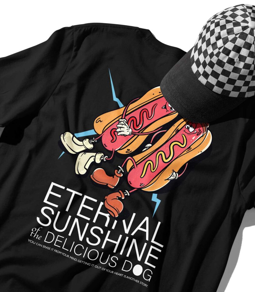 Eternal Sunshine of the Delicious Dog Organic Heavyweight T-Shirt - Image 12