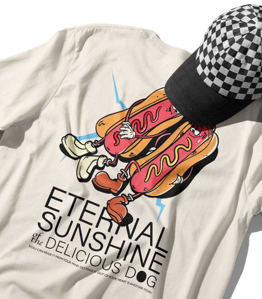 Eternal Sunshine of the Delicious Dog Organic Heavyweight T-Shirt - Image 3