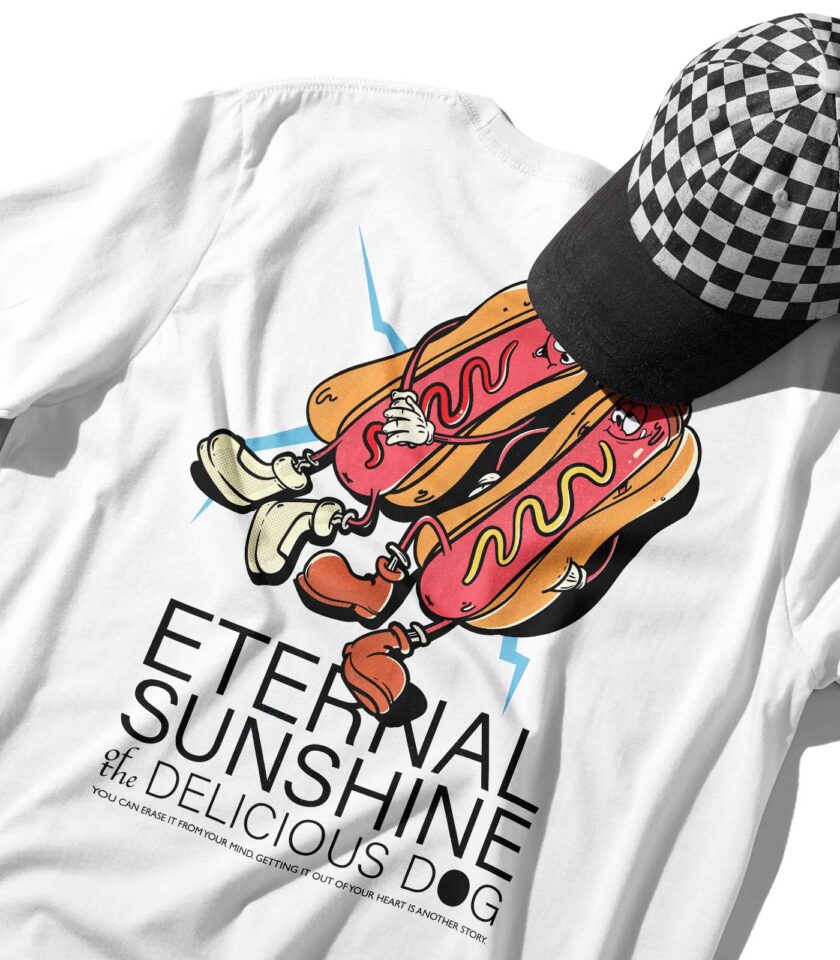 Eternal Sunshine of the Delicious Dog Organic Heavyweight T-Shirt - Image 6