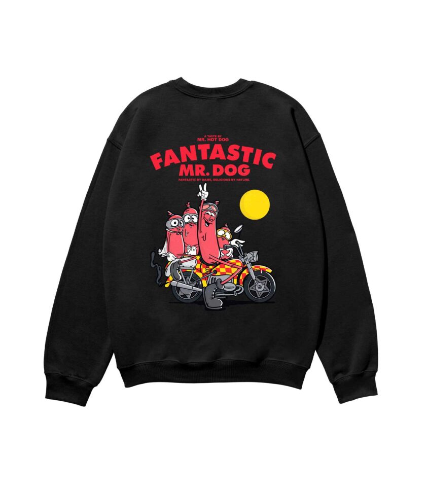Fantastic Mr. Dog Heavyweight Organic Sweatshirt Sand - Image 4