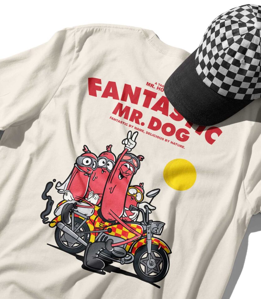 Fantastic Mr. Dog Organic Heavyweight T-Shirt - Image 3