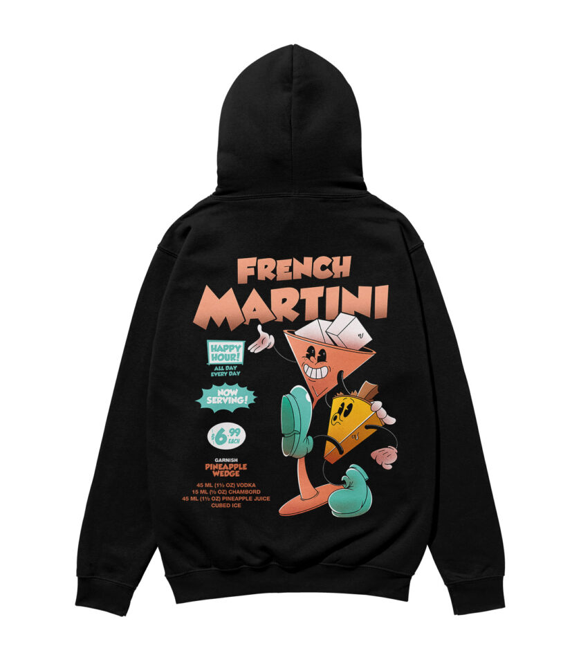 French Martini Heavyweight Organic Hoodie - Image 4