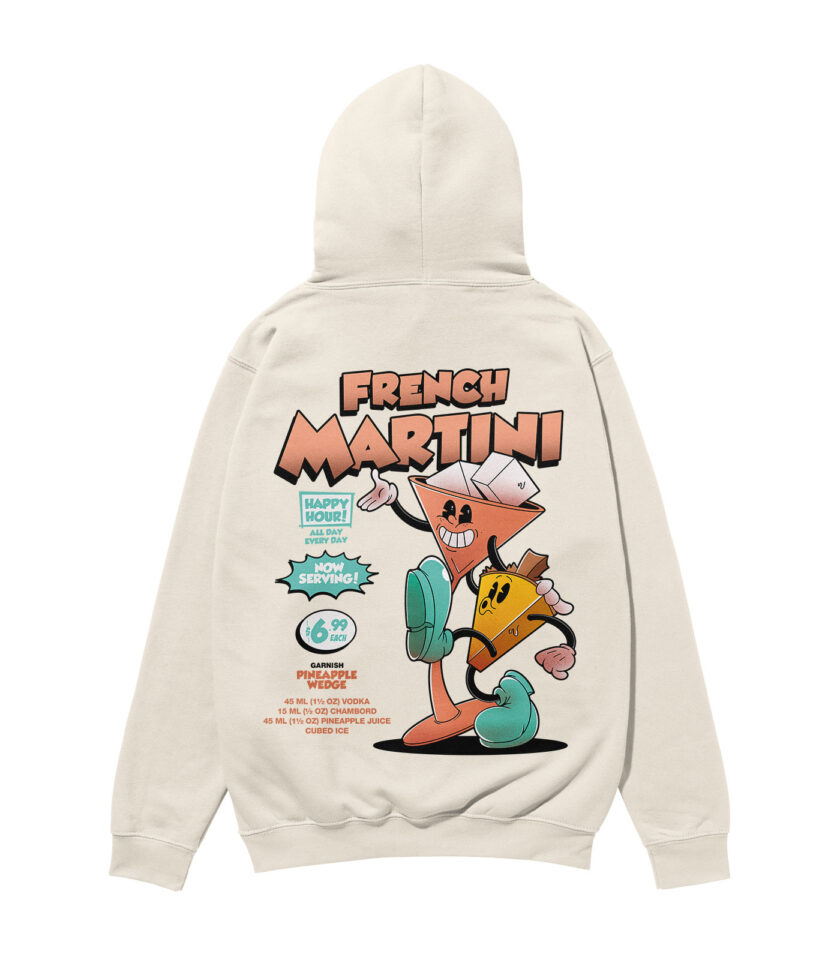 French Martini Heavyweight Organic Hoodie