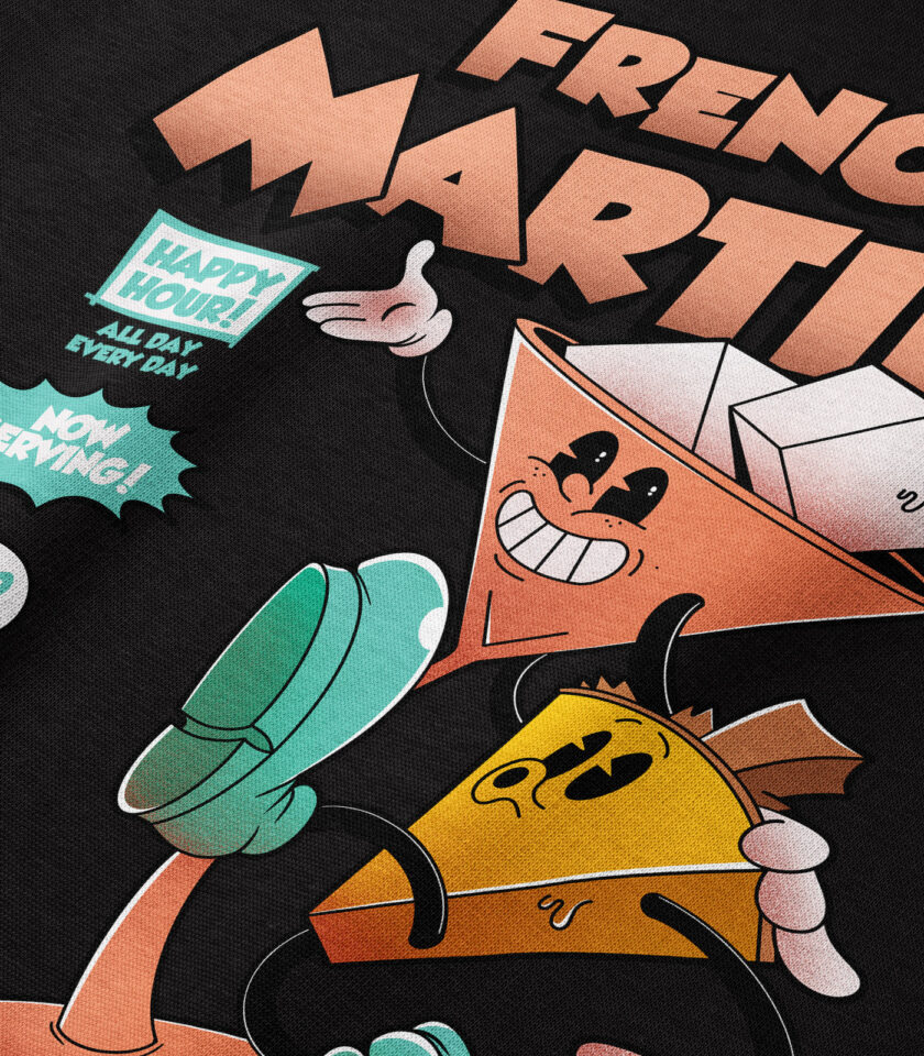 French Martini Heavyweight Organic Hoodie - Image 6