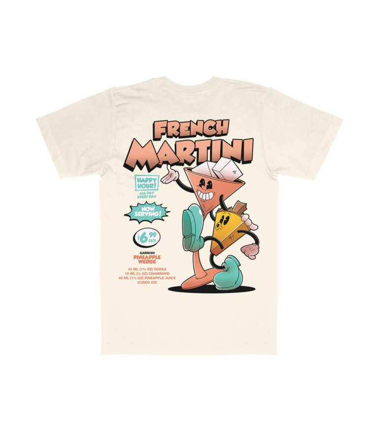 French Martini Organic Heavyweight T-Shirt