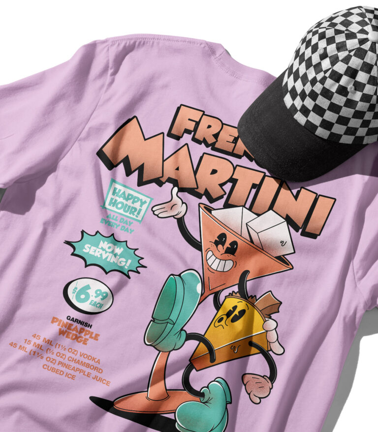 French Martini Organic Heavyweight T-Shirt