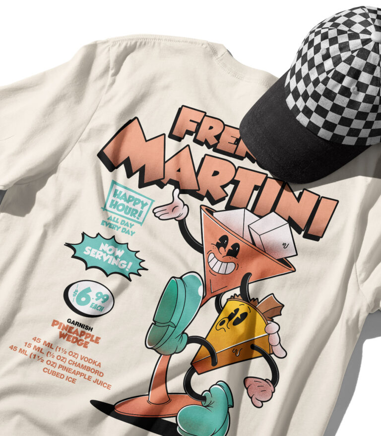 French Martini Organic Heavyweight T-Shirt