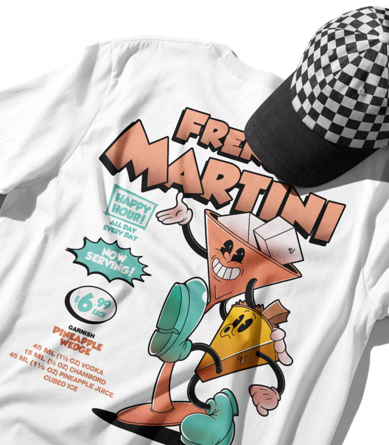 French Martini Organic Heavyweight T-Shirt