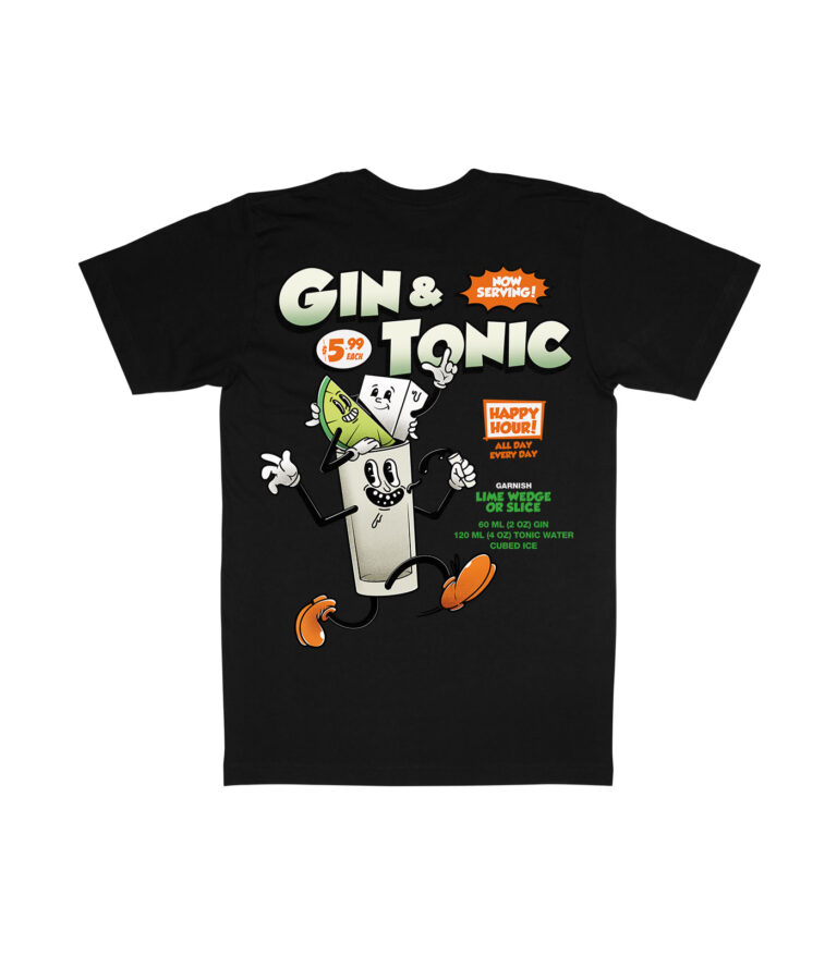 Gin & Tonic Organic Heavyweight T-Shirt
